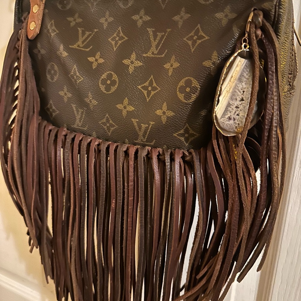 Louis Vuitton Monogram Crossbody Bag w/ Fringe